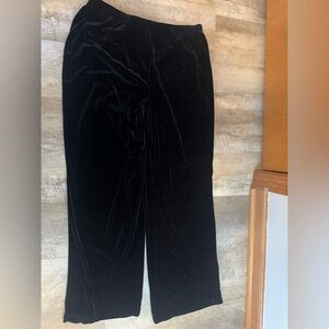 White Stag SMALL velvet wide leg pants, elastic waist